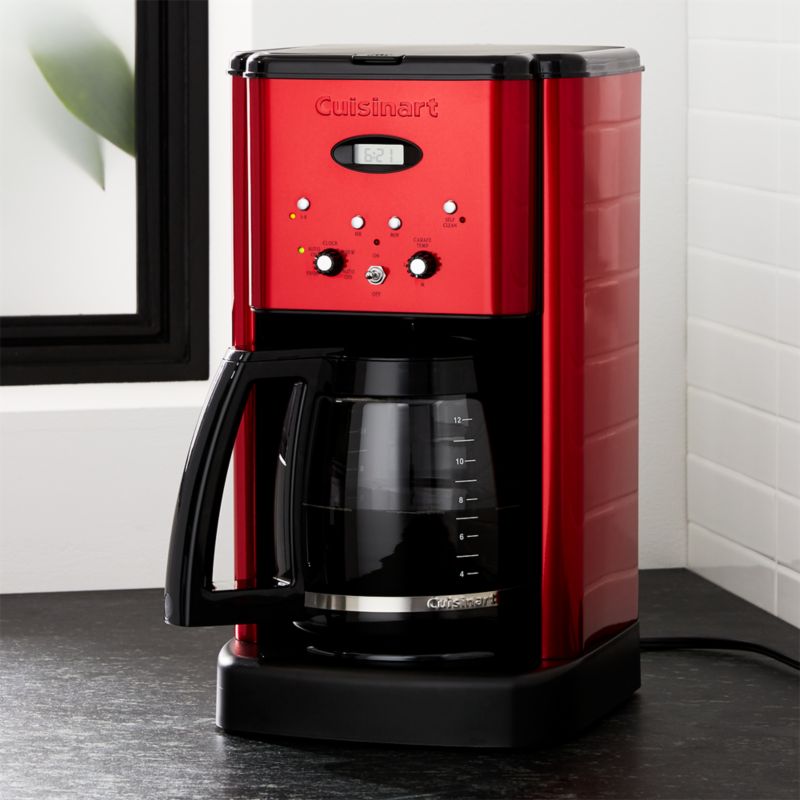 Cuisinart Brew Central 12-Cup Red Coffee Maker Crate and Barrel